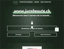 Tablet Screenshot of jurabeaute.ch